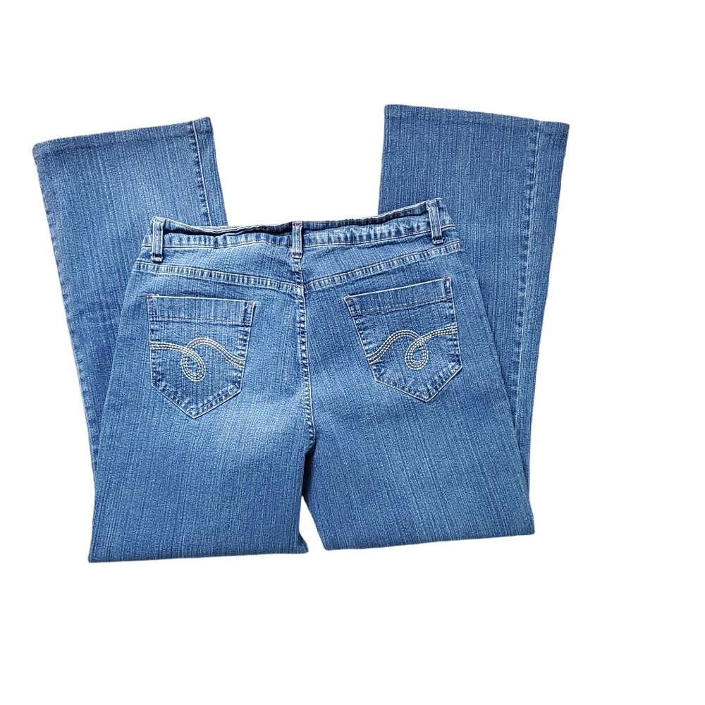 Dungarees Smith's 1906 Women's Denim Boot Cut High Rise Blue Jeans-Size 14